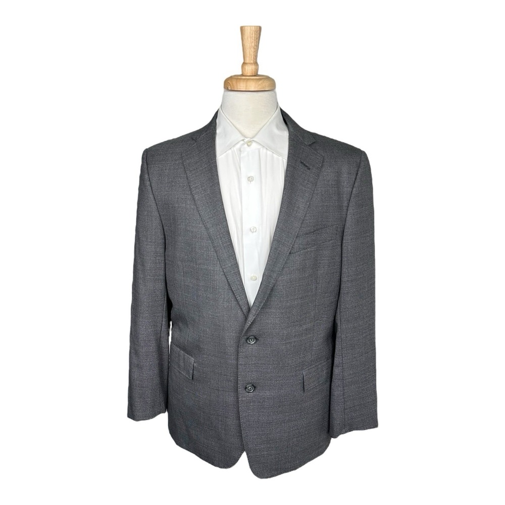 Brooks Brothers Gray Vitale Barberis Wool Regent Sportcoat Blazer 42R